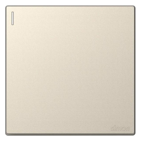 Bộ Công Tắc Đơn 1 Chiều Vuông Màu Sâm Panh Simon S6 581011-46