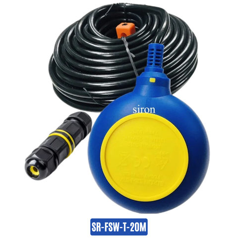 Bộ phao điện điều khiển kín nước chống cạn và chống tràn Siron SR-FSW-T-20M