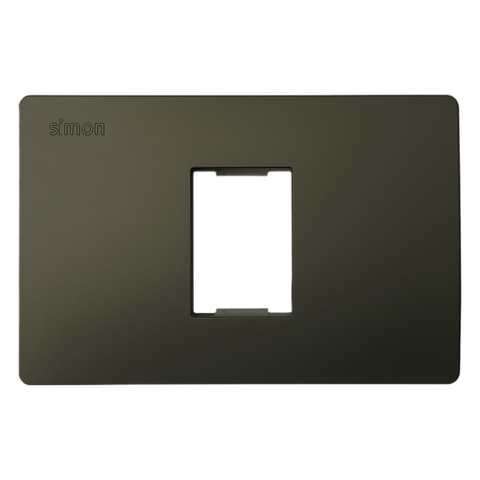 Mặt 1 Lỗ Size S Lắp Ngang Màu Xám Simon K1 Mã K1001N-61