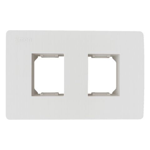 Mặt 2 Lỗ Size S Lắp Ngang Màu Trắng Simon K1 Mã K1002N