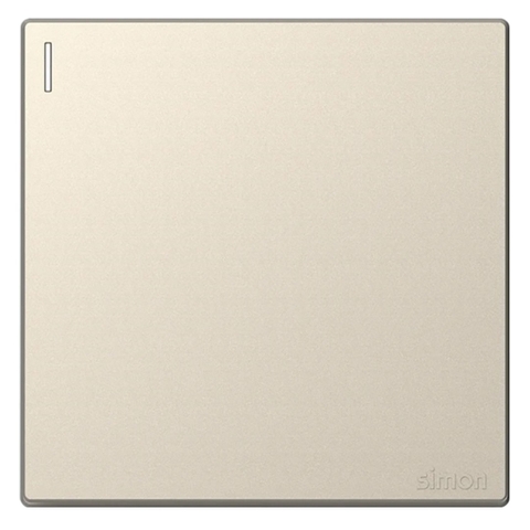 Bộ Công Tắc Đơn Trung Gian Vuông Màu Sâm Panh Simon S6 581026-46