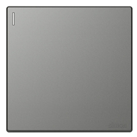 Bộ Công Tắc Đơn Trung Gian Vuông Màu Xám Simon S6 581026-61