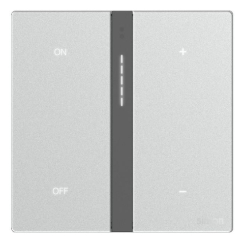 Bộ Công Tắc Dimmer Đơn Nhà Thông Minh Simon M7 Gem Smart Màu Bạc (Silver) 66E8015GTY-4E