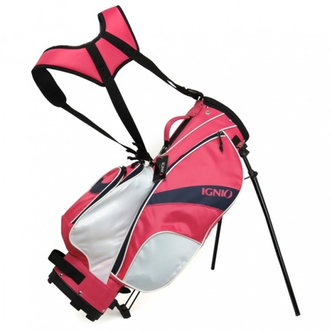 IGNIO Caddy Bag IGNIO IG-0B4015STCB 7-inch Recommended Height/115-135cm: Pink Junior Kids Golf