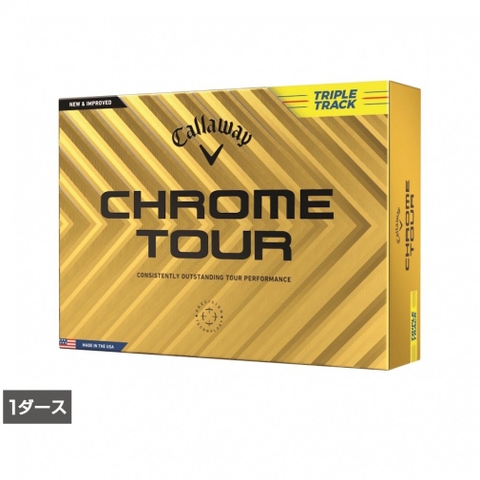 Callaway Golf Ball 1 Dozen CHROME TOUR 24 YELLOW TRIPLE TRUCK 7193106760