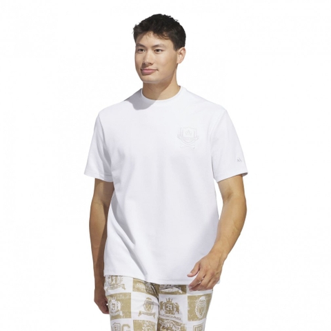 adidas Men's Golf Wear GO-TO Crest Mock Shirt KOW05