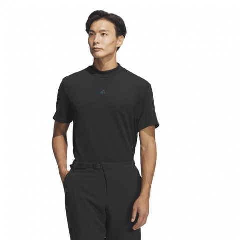 adidas Men's Golf Wear Code Chaos Mock Neck Short Sleeve Shirt LOI49