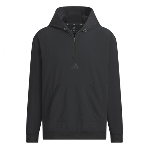 adidas Men's Golf Wear Beyond The Course Water-Repellent Ripstop Half-Zip Long Sleeve Hoodie KTN41