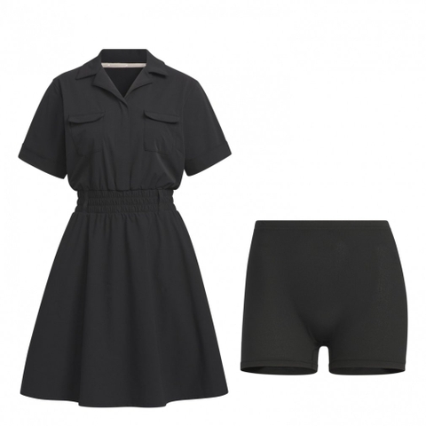 adidas Ladies Golf Wear Beyond the Course Short Sleeve Dress KTI93