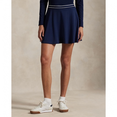 RALPH LAUREN Ladies' Golf Apparel Cable Motif A-Line Skort FW25-2753