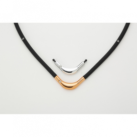 phiten RAKUWA Magnetic Titanium Necklace S-II with TOP Parts