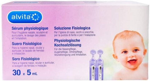 Nước muối sinh lý Alvita (30 x 5ml)