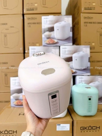 Nồi cơm điện Mini Gkock Arvo 1,2 lít màu hồng