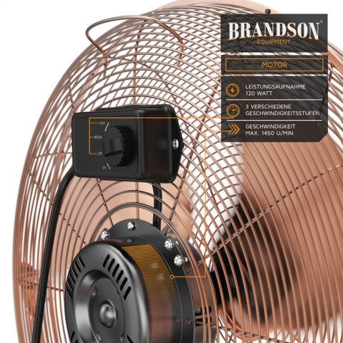 Quạt Brandson Windmaschine màu đồng