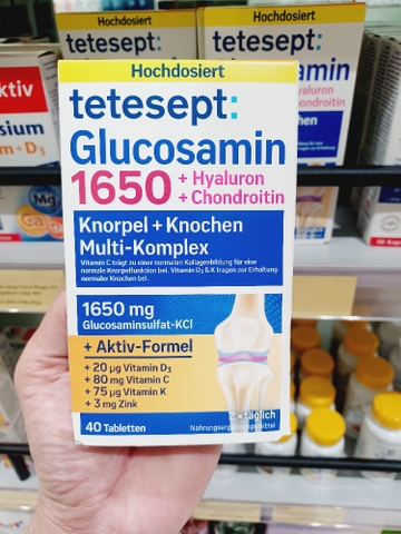 Viên uống bổ khớp Testesept Glucosamin 1650mg_40v