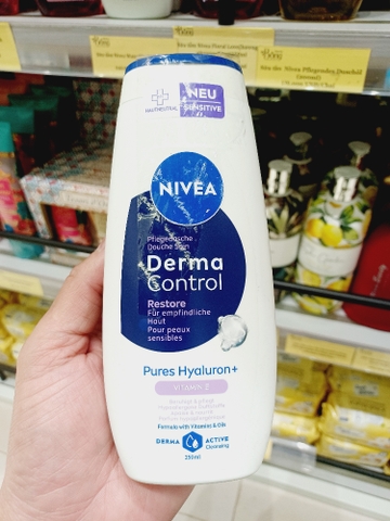 Sữa tắm Nivea Derma control (Tinh chất đậu nành dành cho da nhạy cảm)_250ml