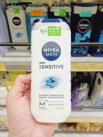 Sữa tắm Nivea men (3in1) triết xuất tre