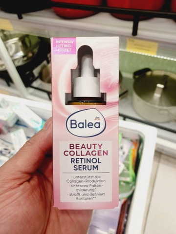 Serum Balea Beauty Collagen Retinol giúp nâng cơ và trẻ hóa làn da mặt của Đức 30ml