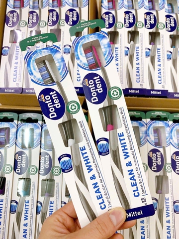 Bàn chải sạch và trắng răng Dontodent Clean & white Mittel