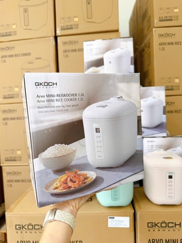 Nồi cơm điện mini Gkock Arvo 1,2 lít màu trắng