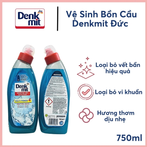 Nước tẩy bồn cầu Denkmit 750ml (soda)