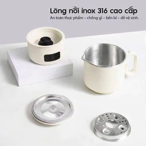 Ấm siêu tốc/ca nấu gấp gọn mang đi 2Lock 800ml.