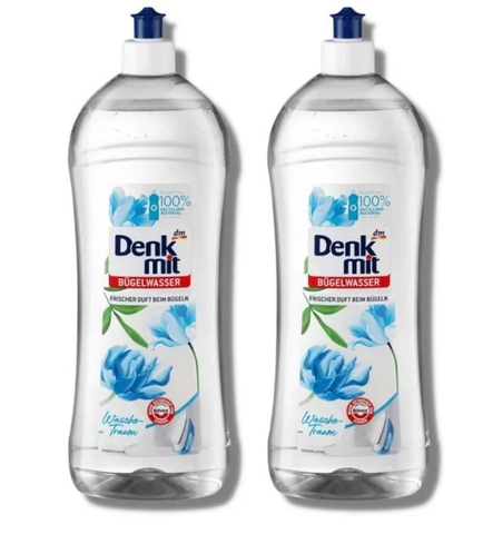Nước thơm là quần áo Denkmit Bügelwasser 1l
