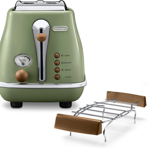 Máy nướng bánh mỳ Delonghi màu Oliu