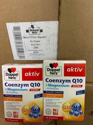 Viên uống bổ tim Coenzym Q10 Extra Magiecium + B Vitamine hộp 30v