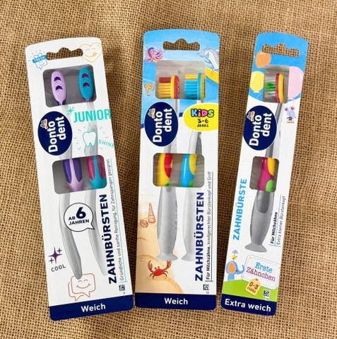 Set bàn chải Dontodent trẻ em 3-6 tuổi (2c)