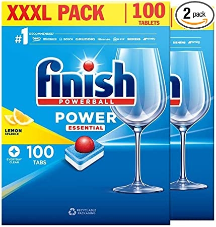Viên rửa bát Finish Power Essential 100v (Chanh)