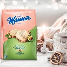 Bánh xốp Manmer hạt dẻ (tròn)