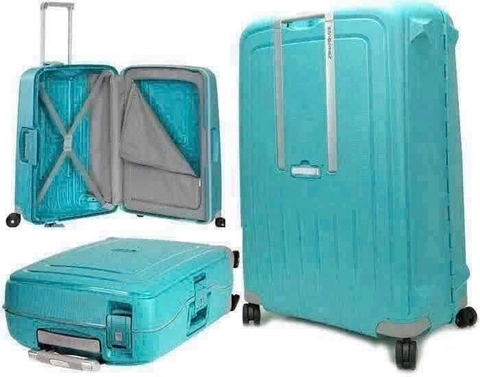 Vali Samsonite S’cure Spinner Aqua blue sz28