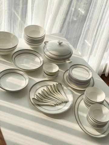 Bộ bát Bạch kim anh Imperal London 50 món