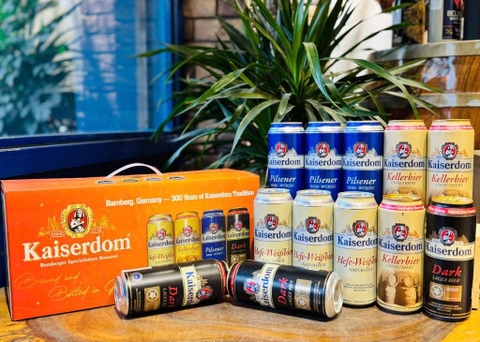 SET BIA ĐỨC CAO CẤP KAISERDOM SIÊU NGON - 12 lon x 500ml