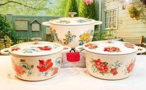 Nồi Gang Cánh Hoa The Pioneer Woman 21cm