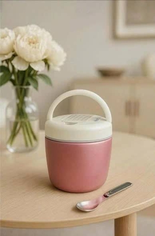 Cặp lồng giữ nhiệt Silver Đức 1.2L màu hồng
