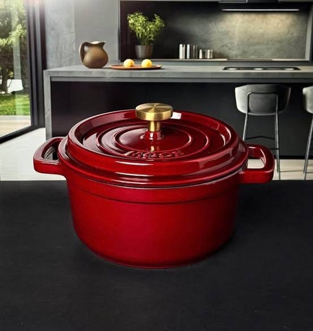 🍳 NỒI GANG MOOS 20CM – PHIÊN BẢN LIMITED 2026 màu đỏ