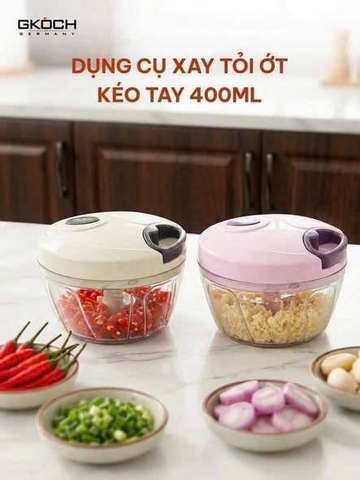 DỤNG CỤ XAY TỎI ỚT GKÖCH – 400ML
Màu Hồng