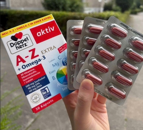 Viên uống Vitamin Doppel Herz A - Z + Omega -3 hộp 30 viên