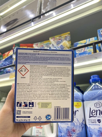 Set treo bồn cầu Denkmit Duftstein hương chanh (2c)