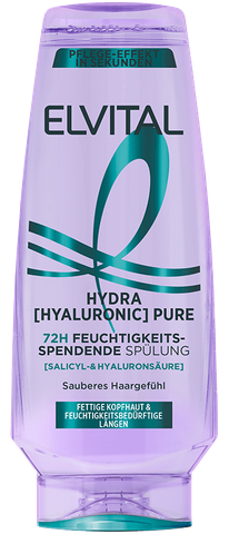 Dầu xả dưỡng ẩm L'oreal Elvital 72h Hydra_200ml (Dành cho da đầu nhờn)