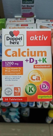 Viên uống Doppelherz Canxi,D3,K Hộp 30v