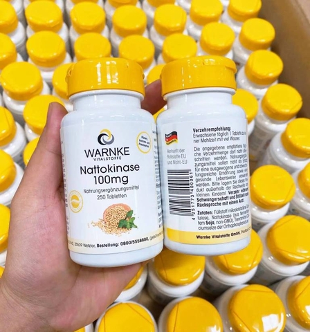 Viên uống chống đột quỵ,tai biến Warnke Nattokinase 100mg.250v