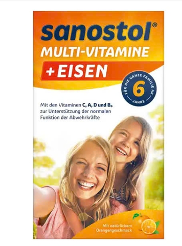 Vitamin tổng hợp Sanostol Multi-Vitamin+Eisen 460ml