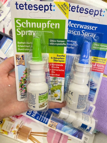 Xịt mũi Tetesept Warme Pflege-Balsam 20ml (Xanh lá)