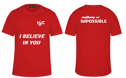 ÁO THUN - NOTHING IS IMPOSSIBLE - I BELIEVE IN YOU
