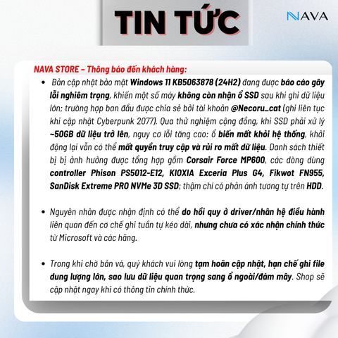 Lỗi mới nghiêm trọng khiến hư hỏng ổ cứng từ bản cập nhật của Window?