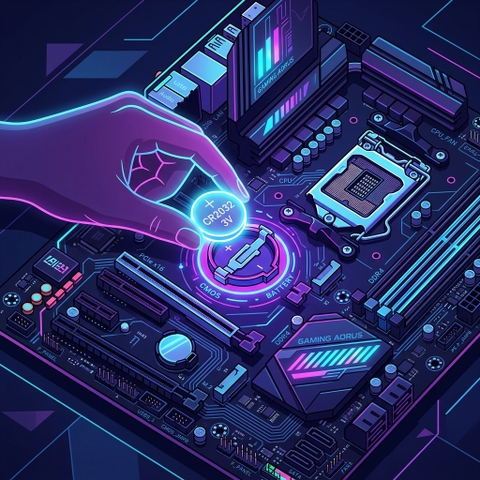 Cách thay pin CMOS cho PC an toàn và chi tiết tại nhà