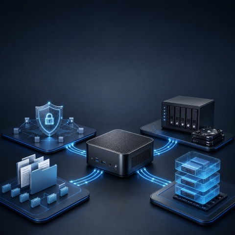 PC server mini: cách chọn mini PC làm máy chủ NAS và ảo hóa
